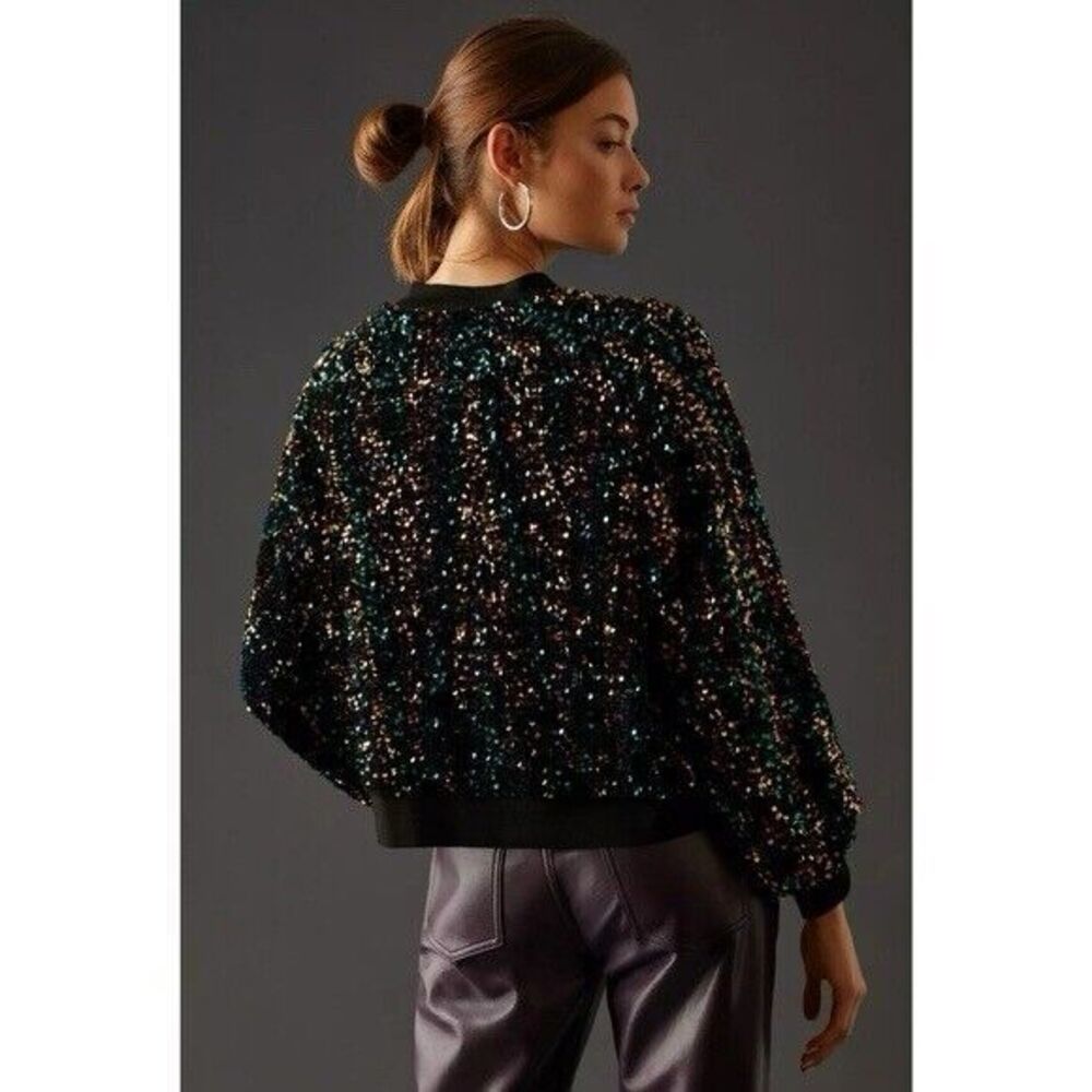 NWT Anthropologie Stella Nova Sequin Top Size 2 - Picture 2 of 11